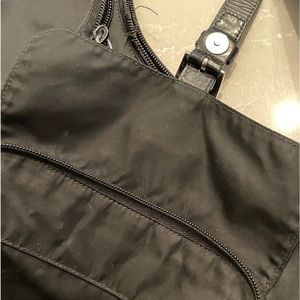 Prada black nylon crossbody purse